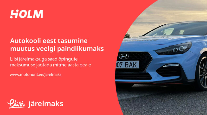 Liisi järelmaks Motohunt autokoolis